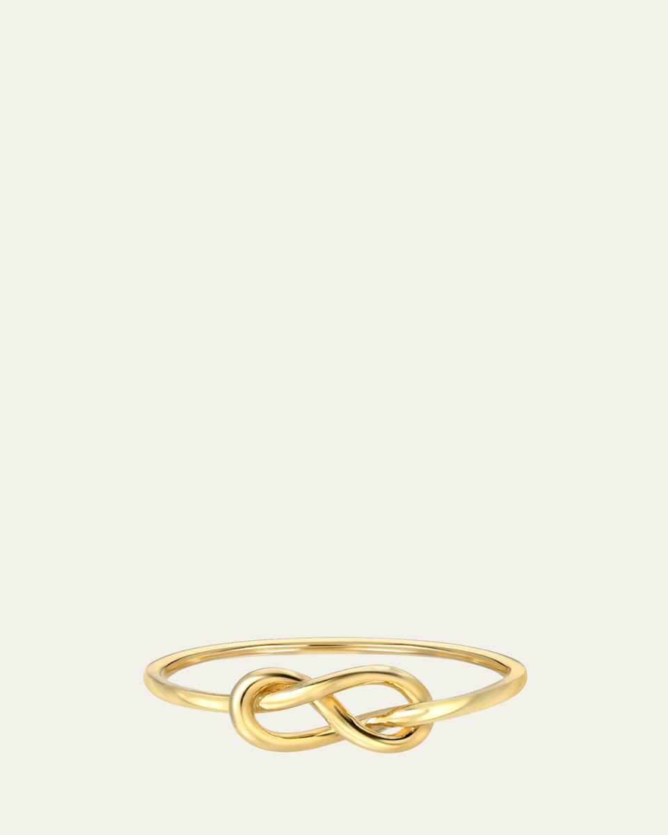 14K Gold Knot Ring, Size